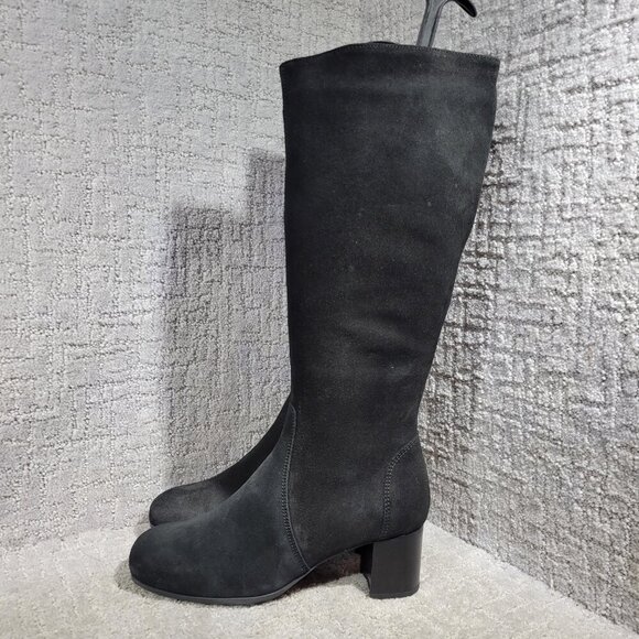 La CANADIENNE Shoes - La Canadienne Jennifer Women's Size 8.5 WW US Black Suede Zipper Knee-High Boots